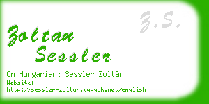 zoltan sessler business card